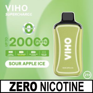 VIHO Supercharge ZERO Nicotine Sour Apple Ice